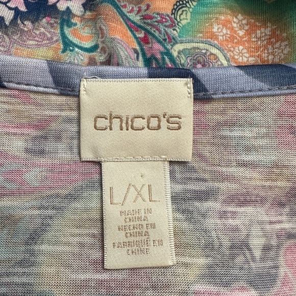 CHICO’S, WOMENS FREE SPIRITED STYLE TOP. SIZE L/XL - Picture 7 of 7